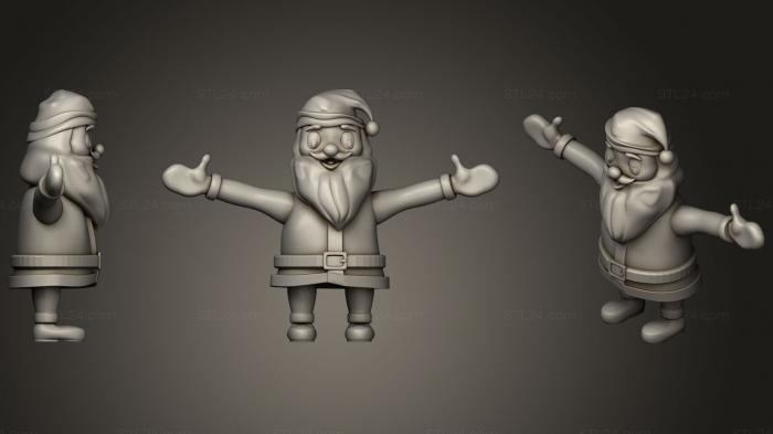 Figurines simple (Santa Claus19, STKPR_1509) 3D models for cnc